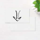 Arrow Pointing Down. Black and White. (Desk)