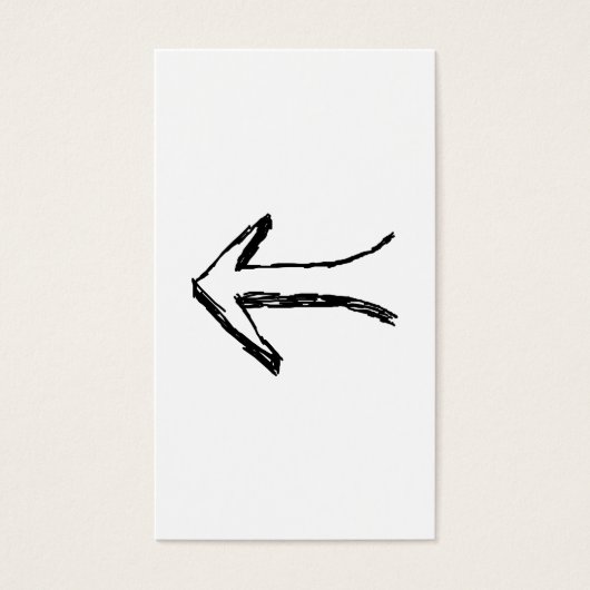 Arrow Pointing to the Left. Black. (Front)