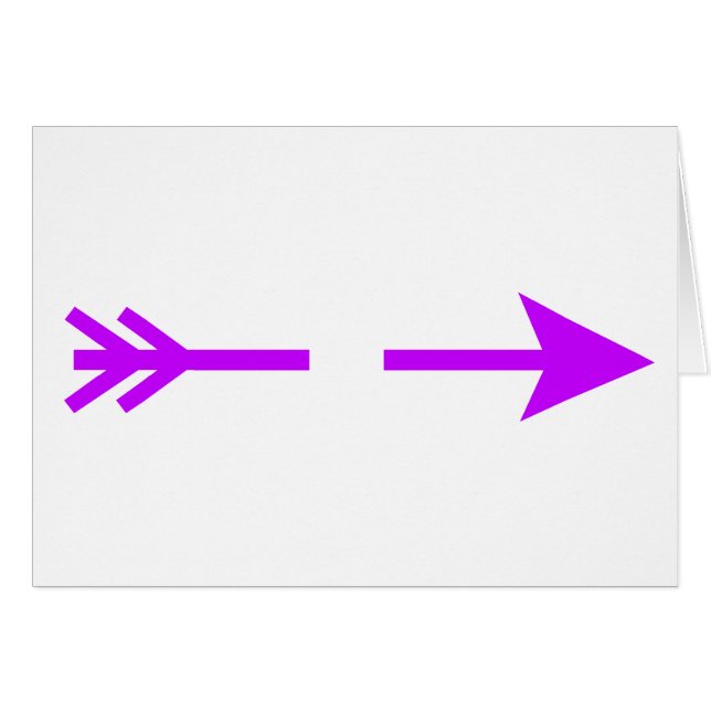 Arrow Purple Lt Broken The MUSEUM Zazzle Gifts (Front Horizontal)