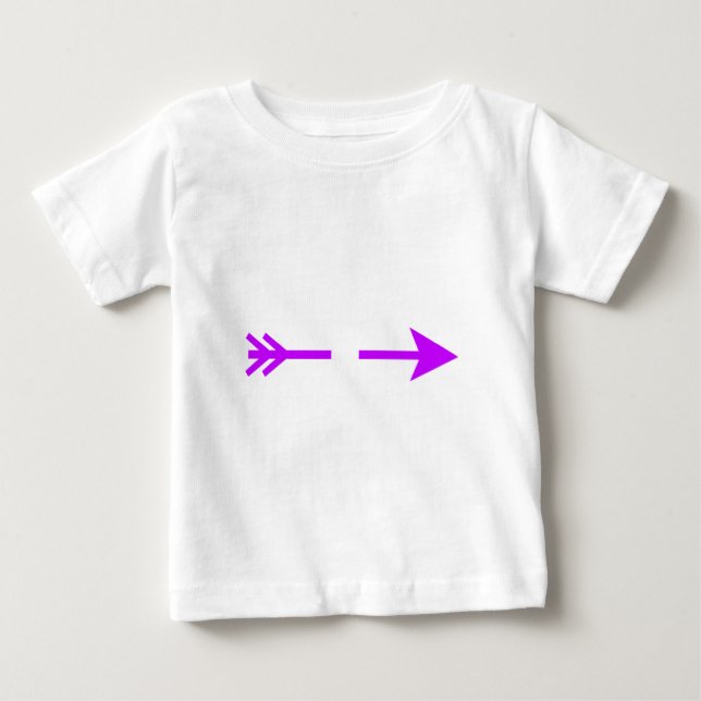 Arrow Purple Lt Broken The MUSEUM Zazzle Gifts Baby T-Shirt (Front)