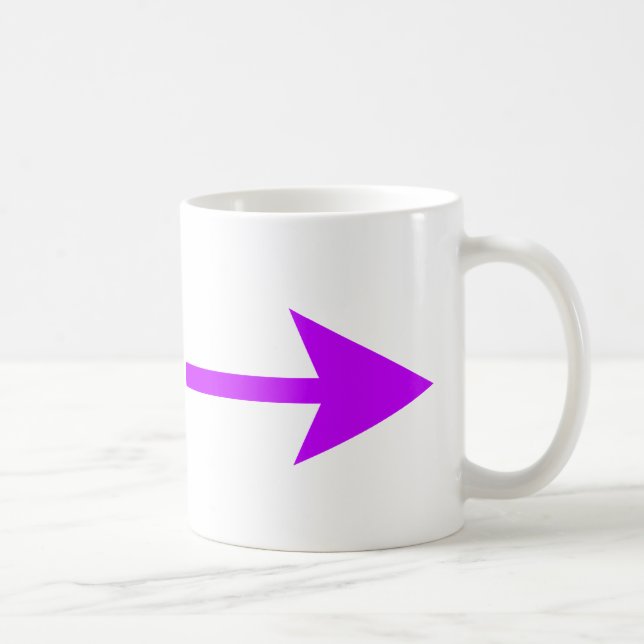 Arrow Purple Lt Broken The MUSEUM Zazzle Gifts Coffee Mug (Right)