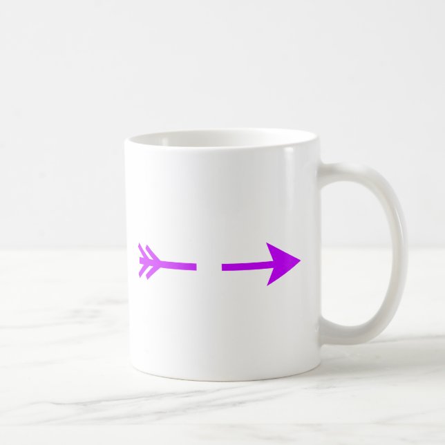 Arrow Purple Lt Broken The MUSEUM Zazzle Gifts Coffee Mug (Right)