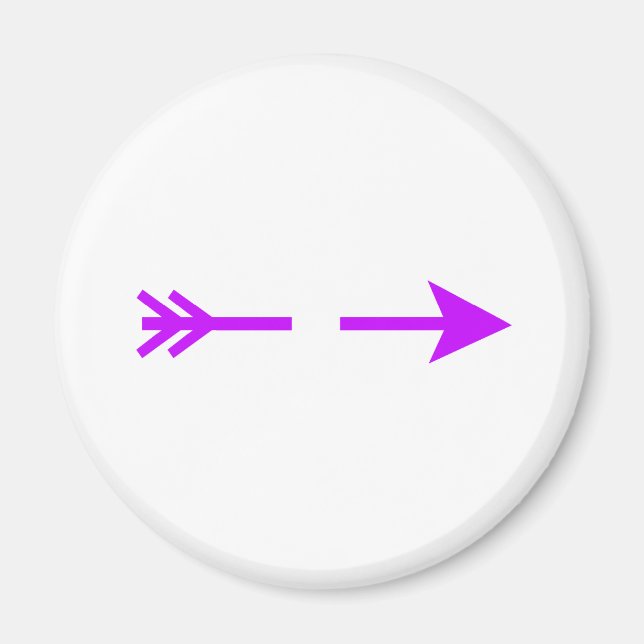 Arrow Purple Lt Broken The MUSEUM Zazzle Gifts Magnet (Front)