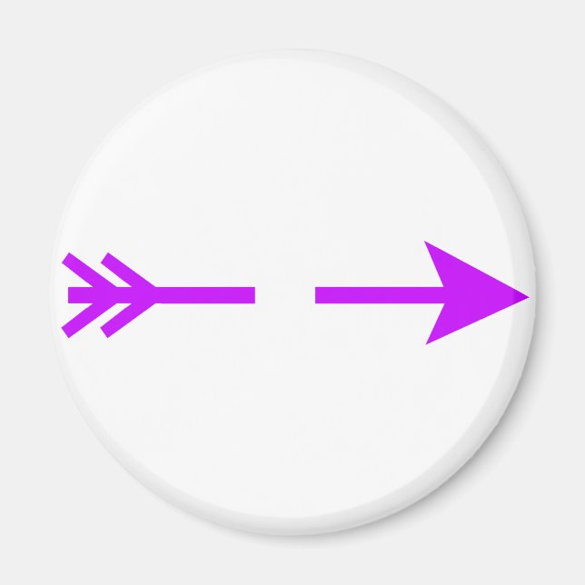 Arrow Purple Lt Broken The MUSEUM Zazzle Gifts Magnet (Front)