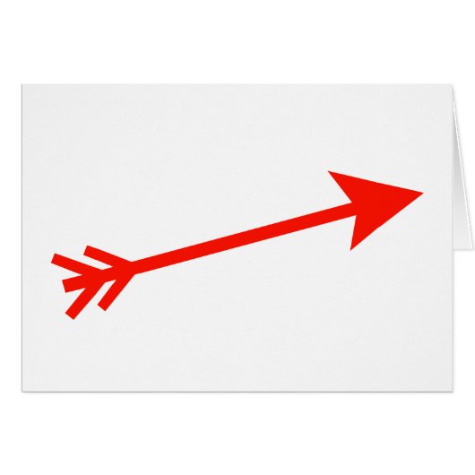 Arrow Red 15deg The MUSEUM Zazzle Gifts (Front Horizontal)