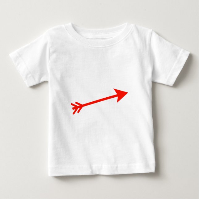 Arrow Red 15deg The MUSEUM Zazzle Gifts Baby T-Shirt (Front)