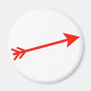 Arrow Red 15deg The MUSEUM Zazzle Gifts Magnet