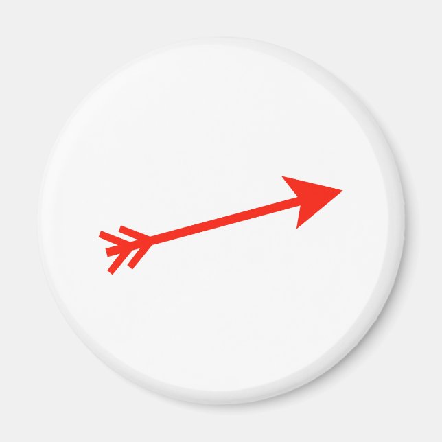 Arrow Red 15deg The MUSEUM Zazzle Gifts Magnet (Front)