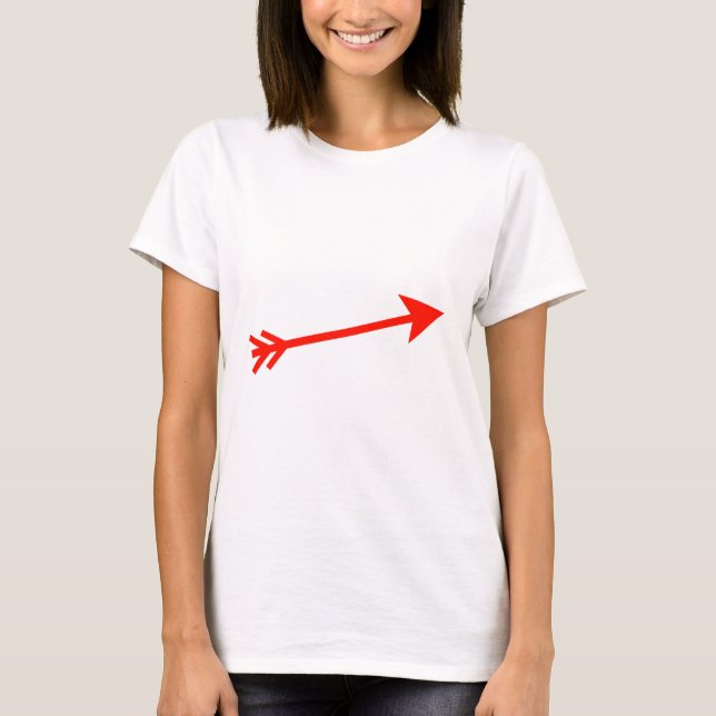 Arrow Red 15deg The MUSEUM Zazzle Gifts T-Shirt (Front)