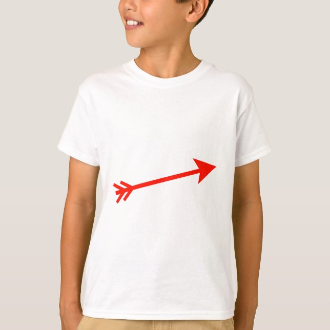 Arrow Red 15deg The MUSEUM Zazzle Gifts T-Shirt (Front)