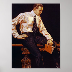 Arrow shirt Collars, 1914 by J. C. Leyendecker Poster
