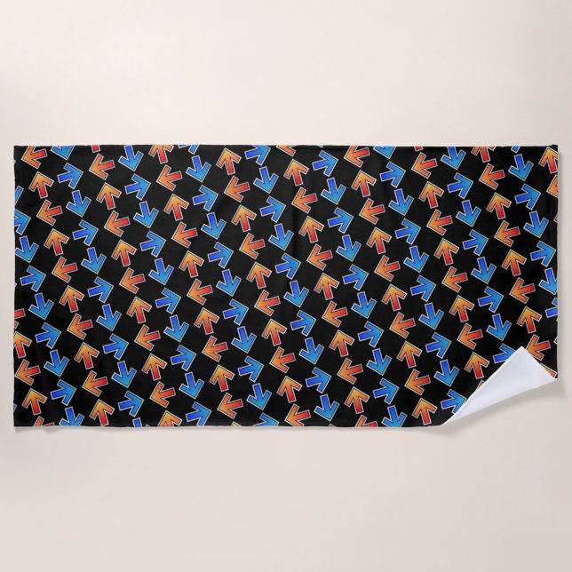 Arrow Spread Beach Towel (Front)