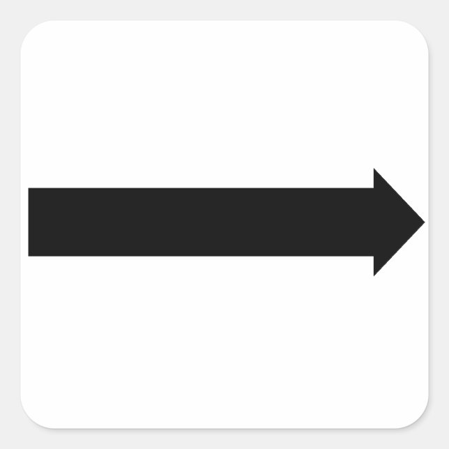 Arrow Square Sticker (Front)