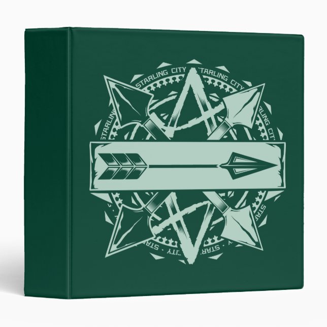 Arrow | Starling City Arrow Badge 3 Ring Binder (Front/Spine)