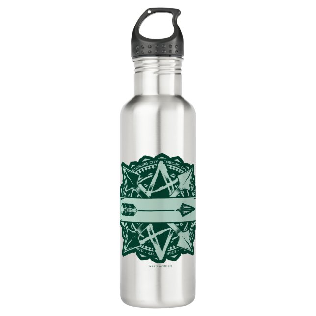 Arrow | Starling City Arrow Badge Stainless Steel Water Bottle (Front)
