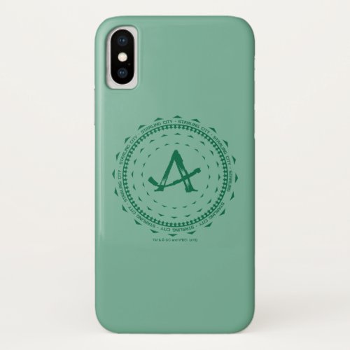 Arrow  Starling City Arrow Logo iPhone X Case