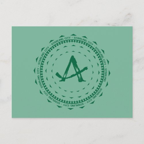 Arrow  Starling City Arrow Logo Postcard