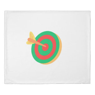 Arrow Target Circle Precision Aim Symbol King Size Duvet Cover