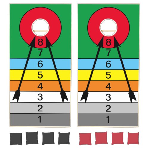 Arrow Target Style Cornhole Set