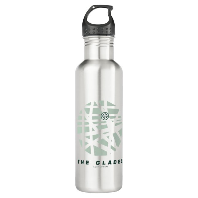 Arrow | The Glades City Map Stainless Steel Water Bottle (Front)