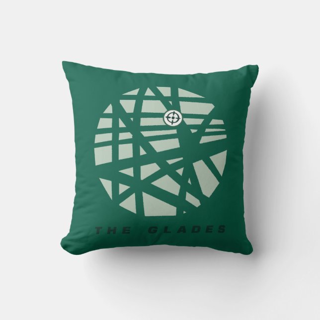 Arrow | The Glades City Map Throw Pillow (Front)