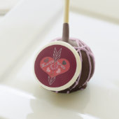 Arrow Through Love Hearts Cake Pops (Front Insitu)