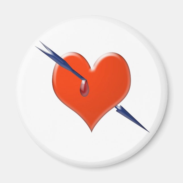 Arrow through the heart magnet (Front)