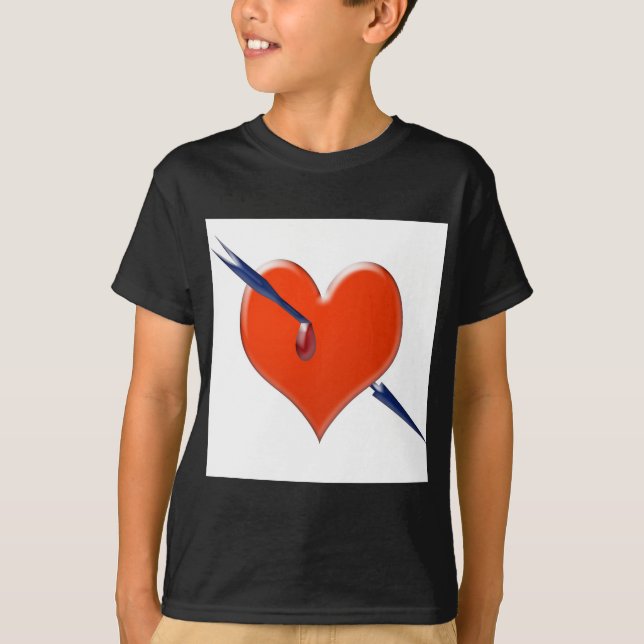 Arrow through the heart T-Shirt (Front)