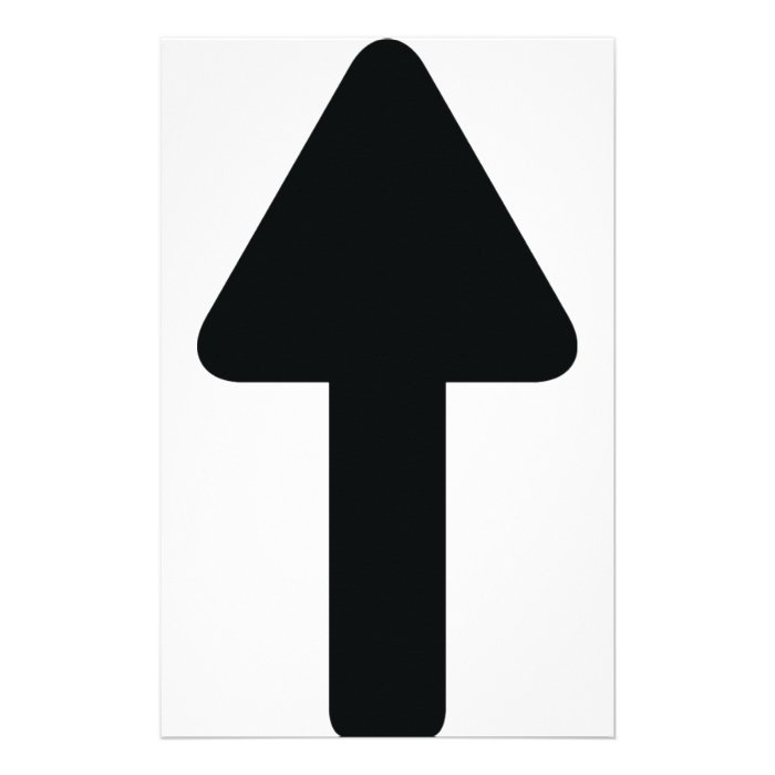 arrow up icon stationery paper