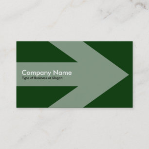Arrow v2 - Dark Green Business Card
