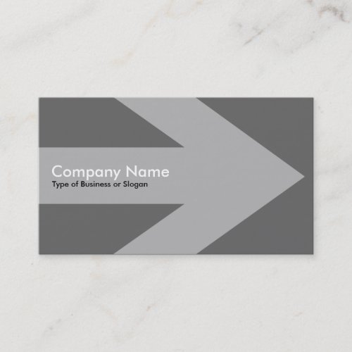 Arrow v2 _ Gray Business Card