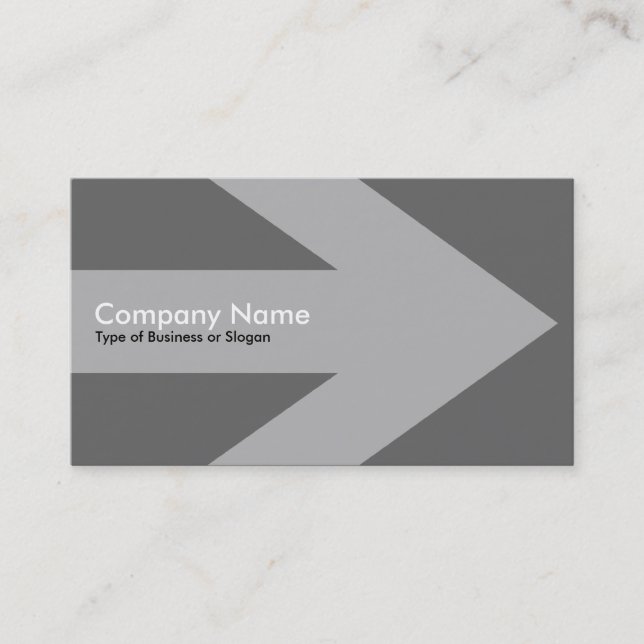 Arrow v2 - Gray Business Card (Front)