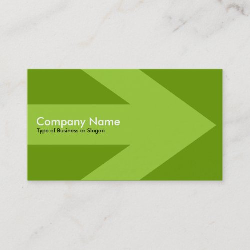 Arrow v3 (Martian Green) - Green 669900 Business Card Templates