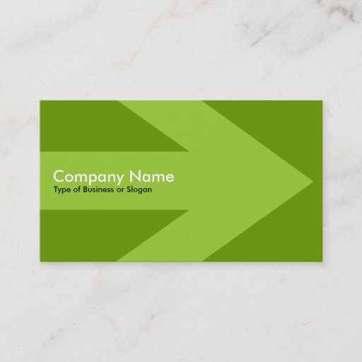 Customizable Arrow v3 (Martian Green) - Green 669900 Business Card Templates