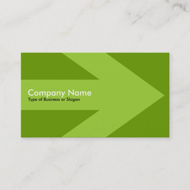 Arrow v3 (Martian Green) - Green 669900 Business Card (Front)