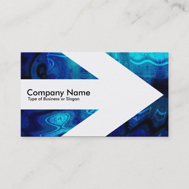 Arrow v3 (White) - Roman Bath Business Card (Front)