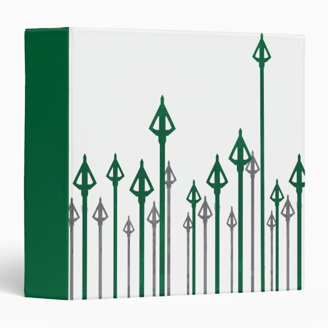 Arrow | Vertical Arrows Graphic 3 Ring Binder (Front/Spine)