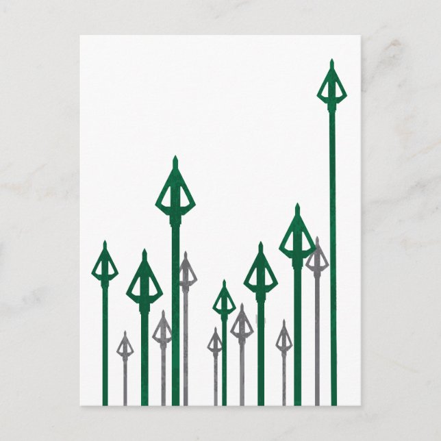 Arrow | Vertical Arrows Graphic Postcard (Front)