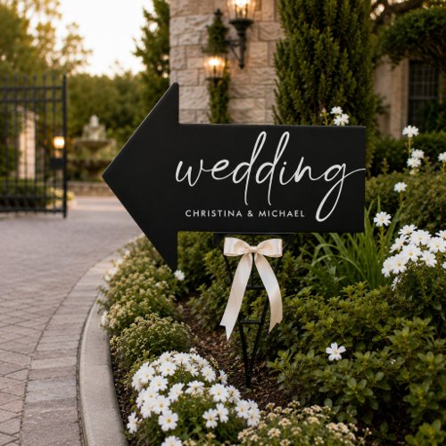 Arrow Wedding Sign Parking Ceremony Reception