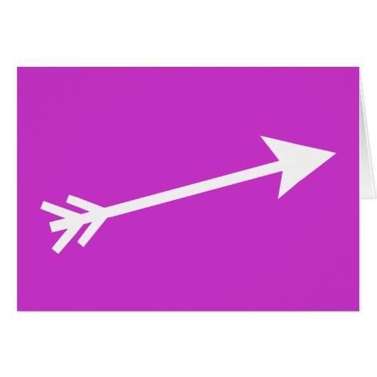 Arrow White 15deg The MUSEUM Zazzle Gifts (Front Horizontal)