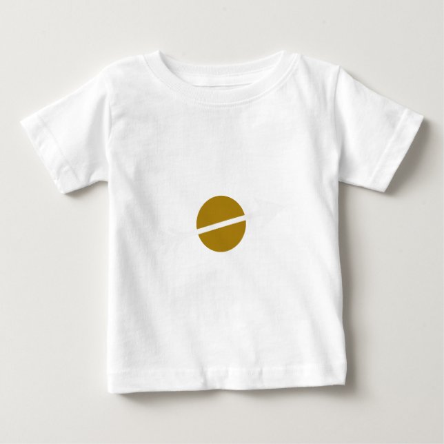 Arrow White 15deg The MUSEUM Zazzle Gifts Baby T-Shirt (Front)
