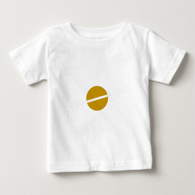 Arrow White 15deg The MUSEUM Zazzle Gifts Baby T-Shirt (Front)