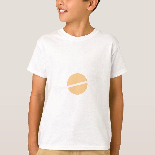 Arrow White 15deg The MUSEUM Zazzle Gifts T-Shirt (Front)