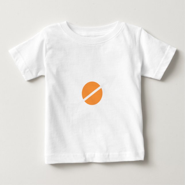 Arrow White 35deg The MUSEUM Zazzle Gifts Baby T-Shirt (Front)