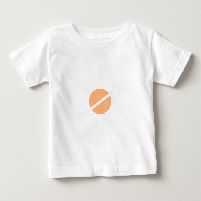 Arrow White 35deg The MUSEUM Zazzle Gifts Baby T-Shirt (Front)