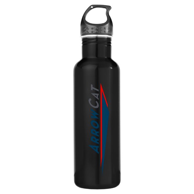 ArrowCat 24oz Aluminum Water Bottle (Front)