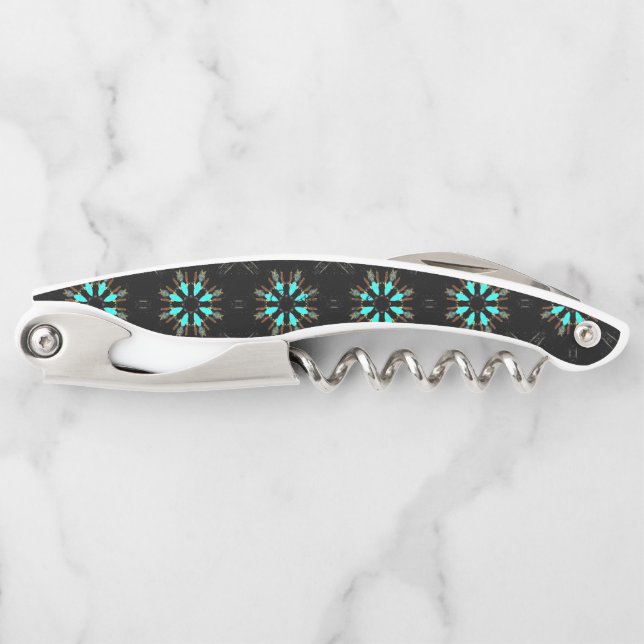 Arrowhead Feathers Pow-wow Pattern Thunder_Cove Waiter's Corkscrew (Front)