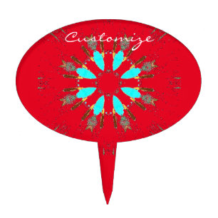 Arrowhead Feathers Pow-wow Thunder_Cove Cake Topper
