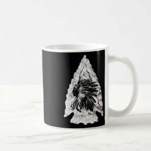 Arrowhead Hunter Indian Chief Relic Hunting Native Coffee Mug