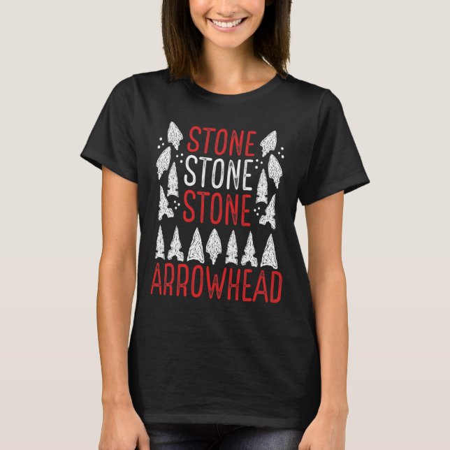 Arrowhead Hunting Alabama Artifact Collector T-Shirt (Front)